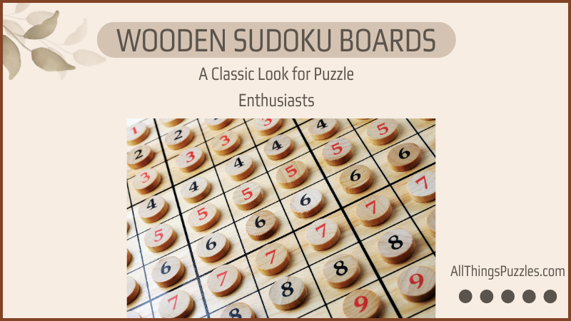 Wooden Sudoku Boards