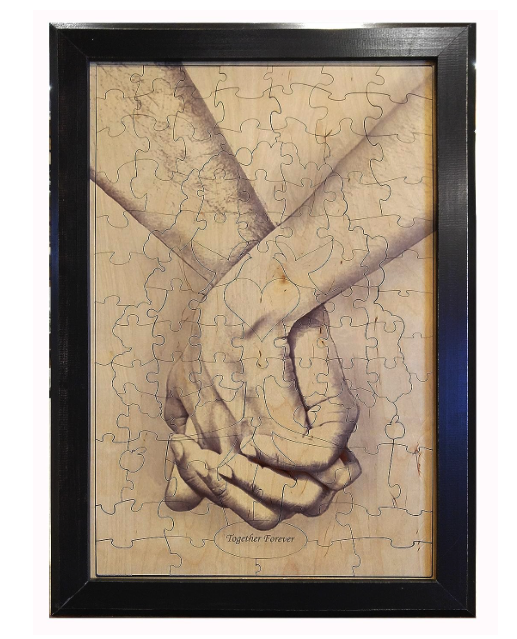 Guest Book Puzzle - Hand In Hand
