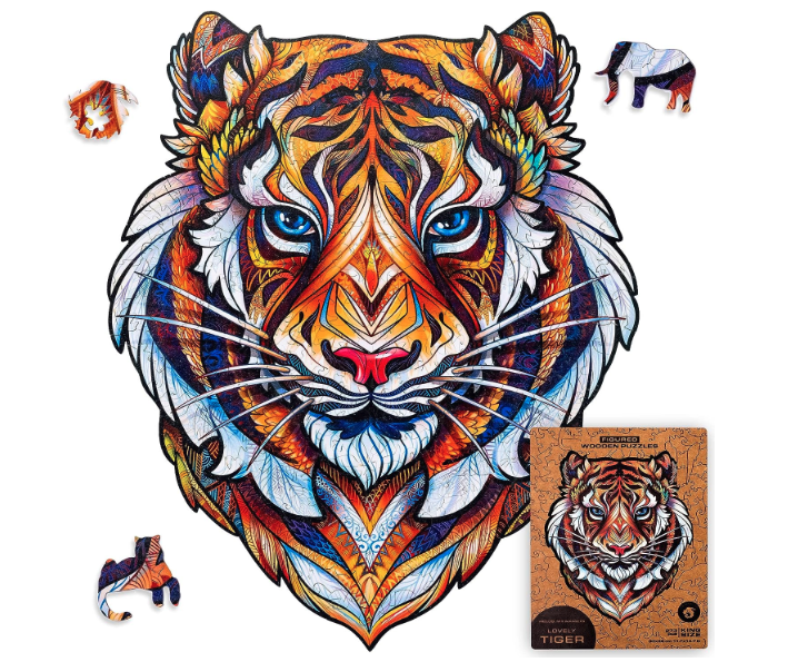 Top Rated Unique Shaped Jigsaw puzzles - UNIDRAGON Tiger