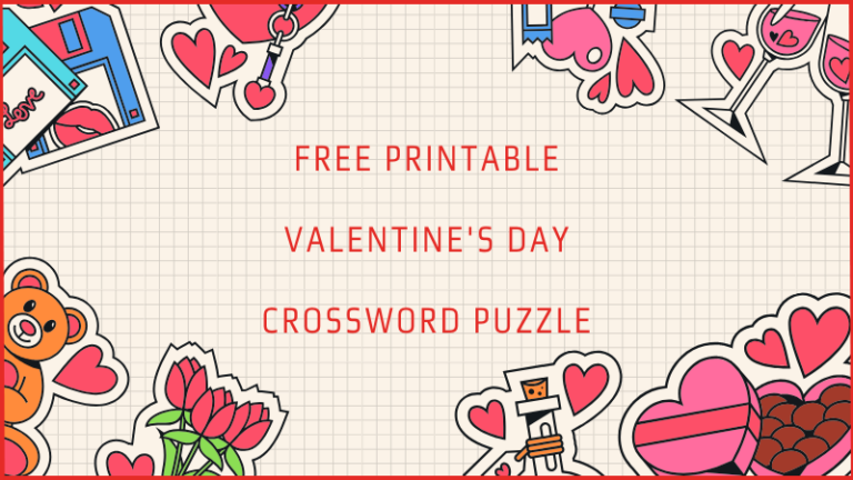 Free Printable Valentine’s Day Crossword Puzzle