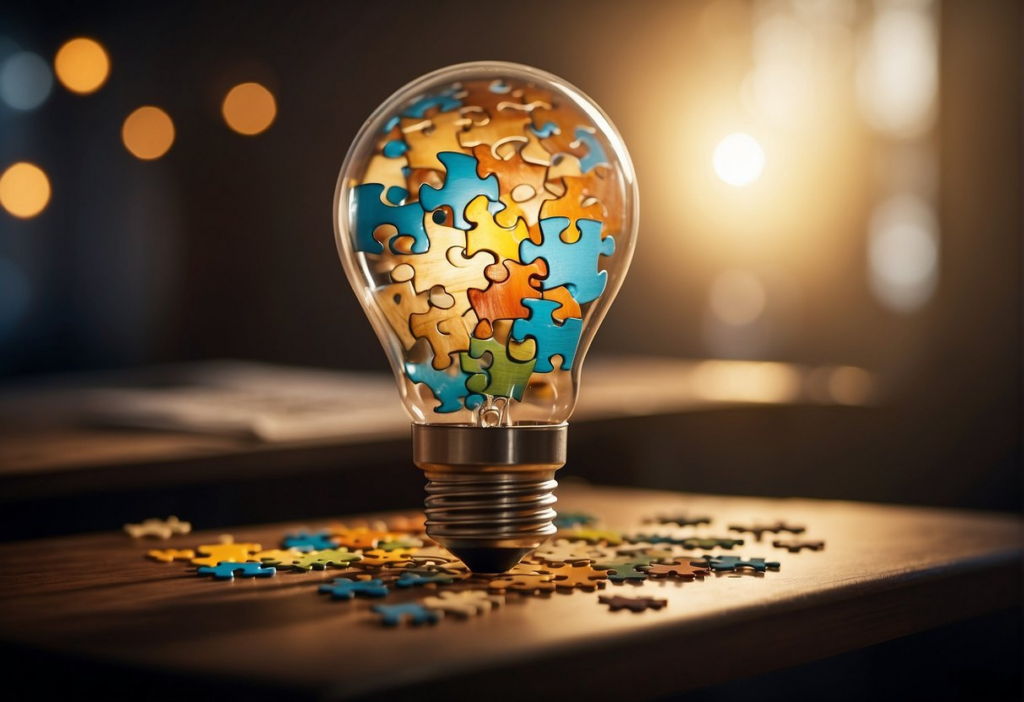 Do Jigsaw Puzzles Make You Smarter? - Lightbulb with puzzle pieces